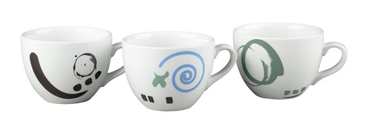 Whimsical latte cups